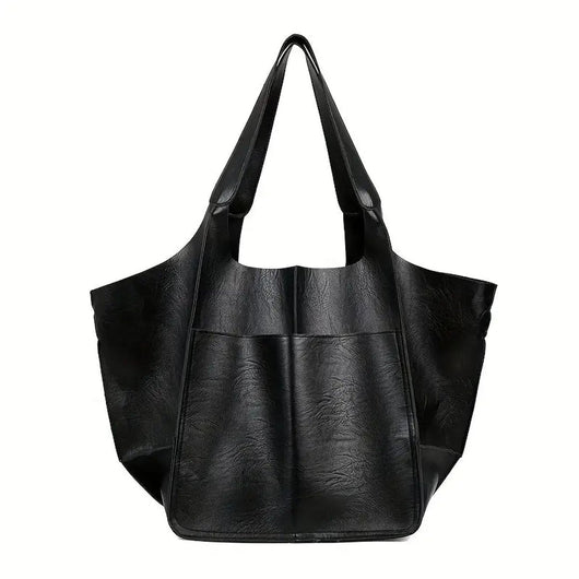 Charlotte | Übergroße Veganleder Tote Bag mit Magnetverschluss