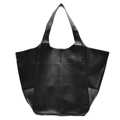 Charlotte | Übergroße Veganleder Tote Bag mit Magnetverschluss