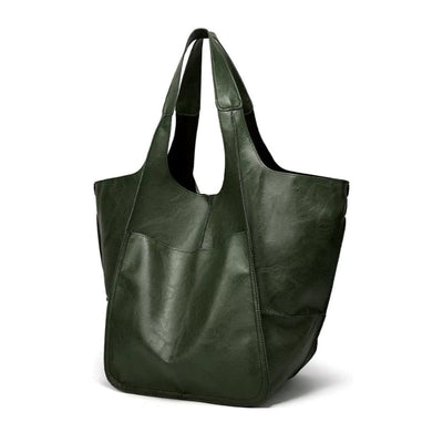 Charlotte | Übergroße Veganleder Tote Bag mit Magnetverschluss