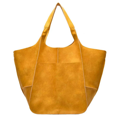 Charlotte | Übergroße Veganleder Tote Bag mit Magnetverschluss