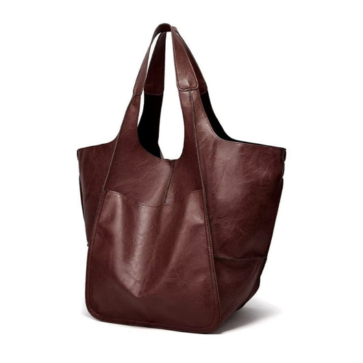 Charlotte | Übergroße Veganleder Tote Bag mit Magnetverschluss