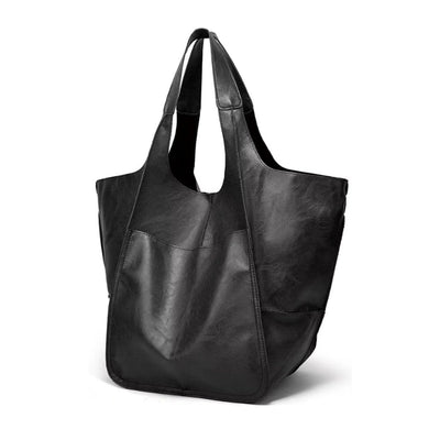 Charlotte | Übergroße Veganleder Tote Bag mit Magnetverschluss