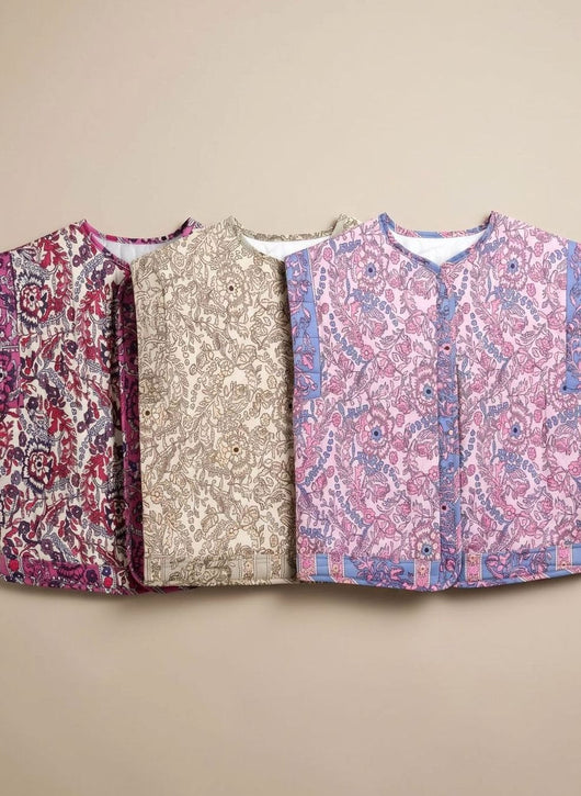 Hannah | Bodywarmer Damen gesteppte Blumen-Weste mit Seitentaschen