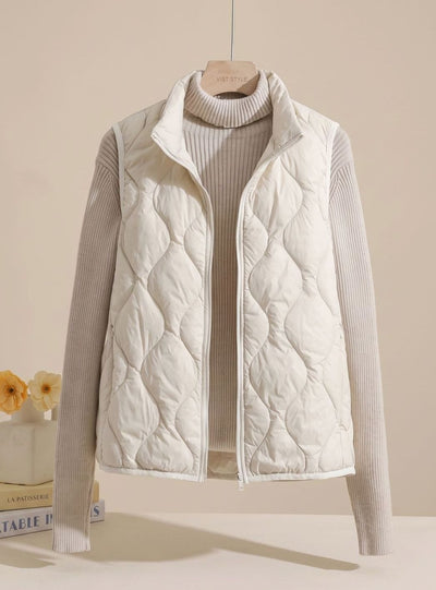Annika | Bodywarmer Damen Gesteppte Weste mit Stehkragen