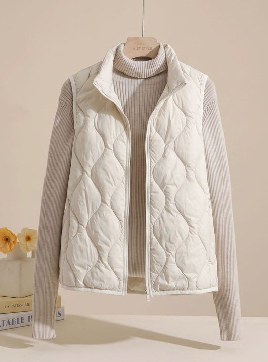 Annika | Bodywarmer Damen Gesteppte Weste mit Stehkragen