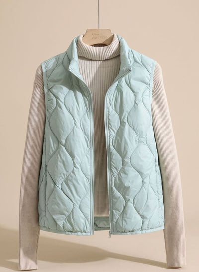 Annika | Bodywarmer Damen Gesteppte Weste mit Stehkragen