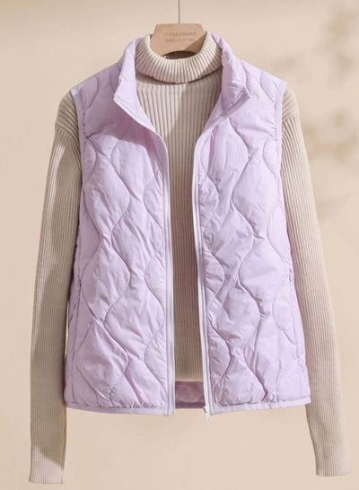 Annika | Bodywarmer Damen Gesteppte Weste mit Stehkragen