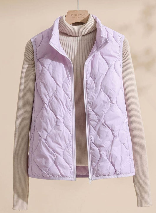 Annika | Bodywarmer Damen Gesteppte Weste mit Stehkragen