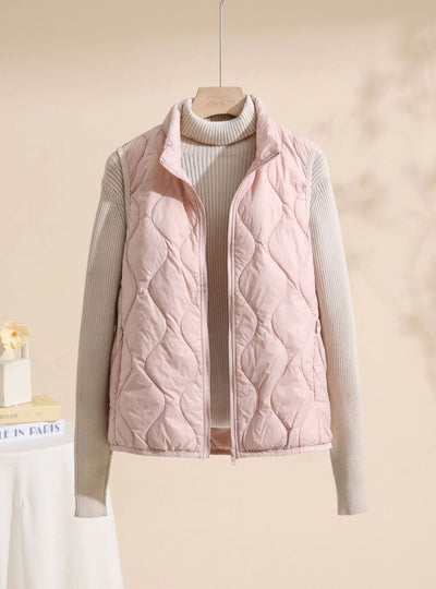 Annika | Bodywarmer Damen Gesteppte Weste mit Stehkragen