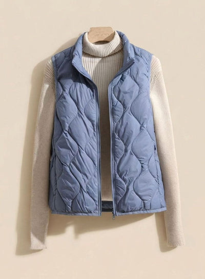 Annika | Bodywarmer Damen Gesteppte Weste mit Stehkragen