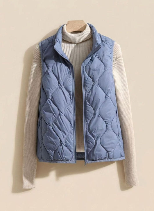 Annika | Bodywarmer Damen Gesteppte Weste mit Stehkragen