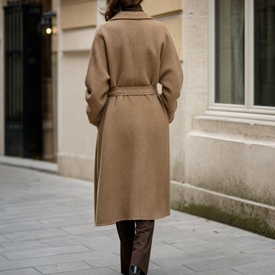 Bramford camel coat, back view