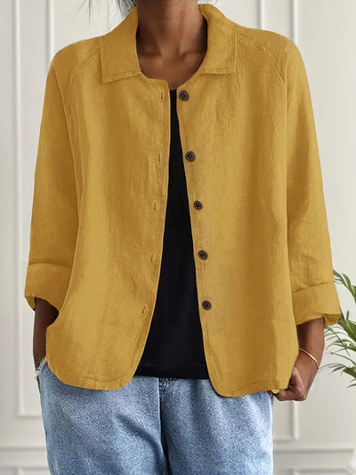Hanna | Damen Casual Leichte Jacke Mit Knopfleiste