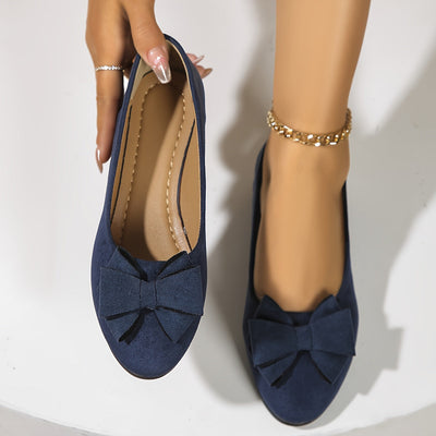 Maisie Wildleder Ballerinas mit Schleife