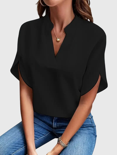 Beatrix Weiches Elegantes V-Ausschnitt Shirt