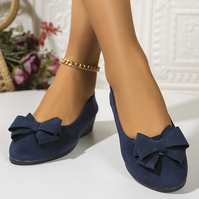 Maisie Wildleder Ballerinas mit Schleife