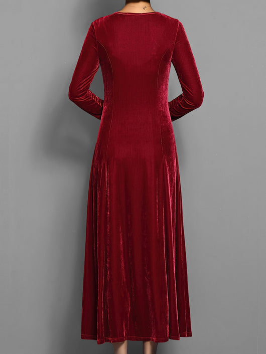 Julia | Damen Slim-Fit-Kleid in voller Länge für besondere Anlässe