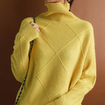 Natalie | Gemütlicher Zopfmuster Rollkragenpullover