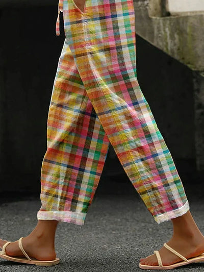 Valerie Karierte Freizeithose
