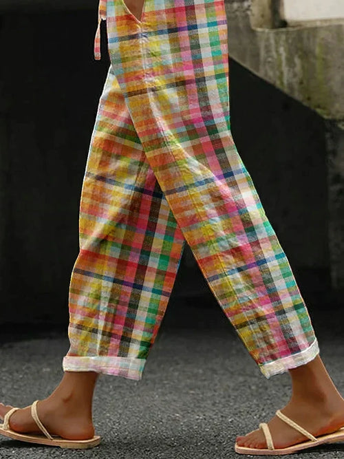 Valerie Karierte Freizeithose