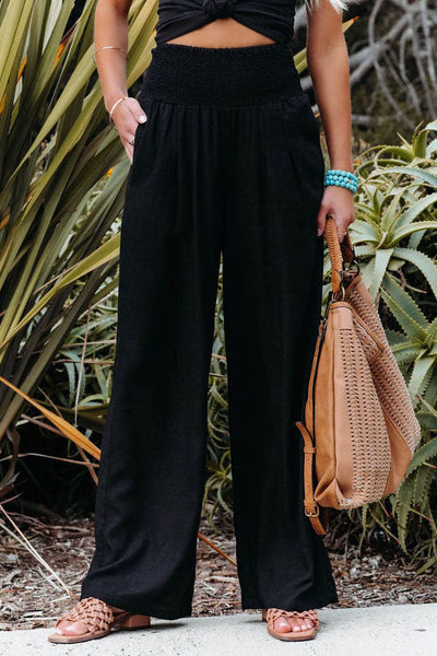 Johanna | Damen High-Waist Hosen mit weitem Bein