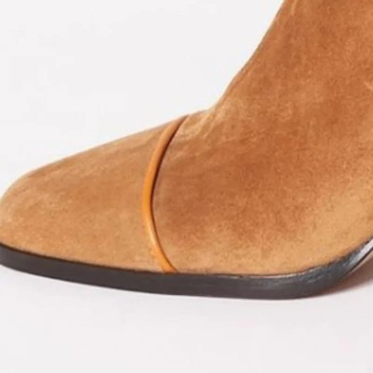 Lena | Damen Ankle Boots Velours Blockabsatz Leopardenmuster Kappe Reißverschluss