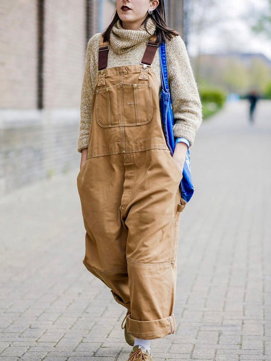 Sophie | Damen Baumwoll-Overall mit verstellbaren Trägern weite Passform