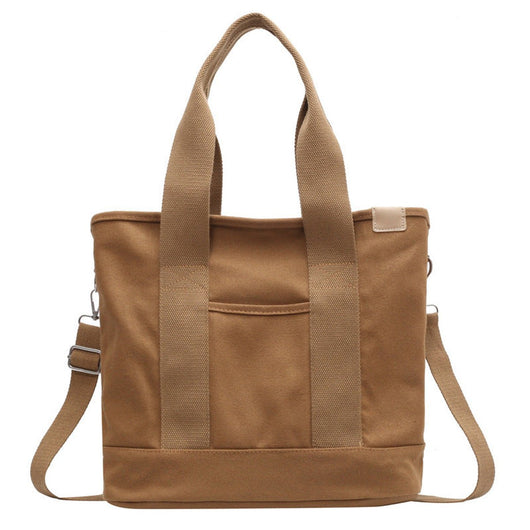 Mia | Damen Canvas Tote Bag Multifunktionale Schultertasche mit Schultergurt