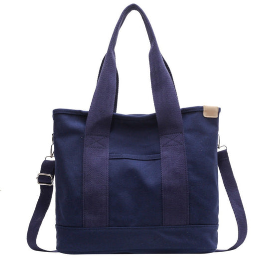 Mia | Damen Canvas Tote Bag Multifunktionale Schultertasche mit Schultergurt