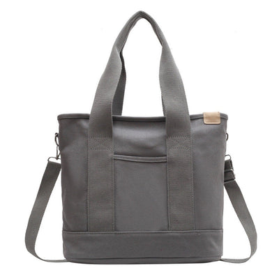 Mia | Damen Canvas Tote Bag Multifunktionale Schultertasche mit Schultergurt
