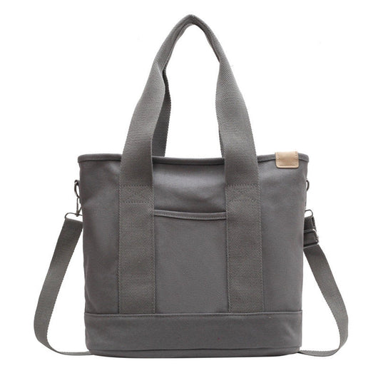 Mia | Damen Canvas Tote Bag Multifunktionale Schultertasche mit Schultergurt