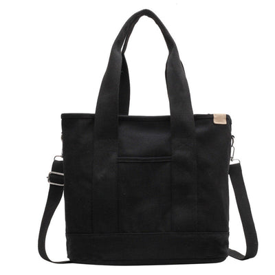 Mia | Damen Canvas Tote Bag Multifunktionale Schultertasche mit Schultergurt
