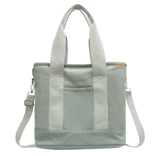 Mia | Damen Canvas Tote Bag Multifunktionale Schultertasche mit Schultergurt