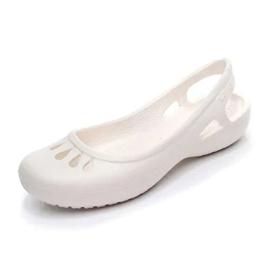 Elisabeth | Damen Comfortable Sandals Leichte Jelly-Flats Slingback Ausschnitt