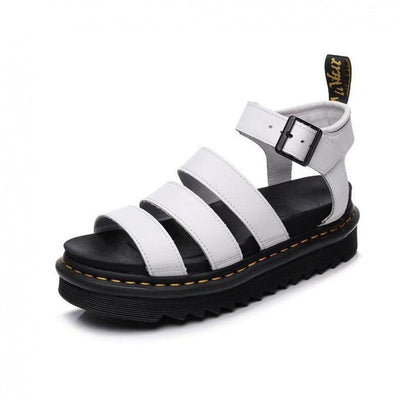 Hannah | Damen Comfortable Sandals Plateau Riemchensandalen Schnallenverschluss