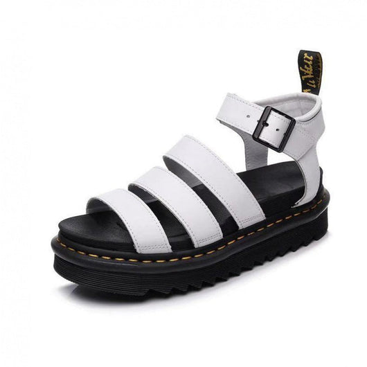 Hannah | Damen Comfortable Sandals Plateau Riemchensandalen Schnallenverschluss