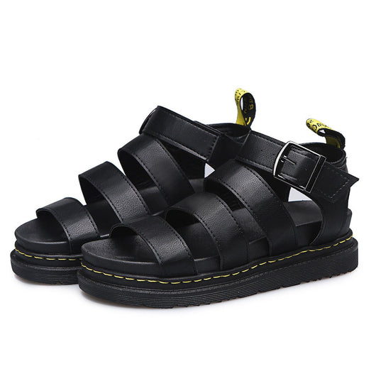 Hannah | Damen Comfortable Sandals Plateau Riemchensandalen Schnallenverschluss