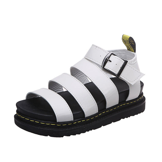 Hannah | Damen Comfortable Sandals Plateau Riemchensandalen Schnallenverschluss