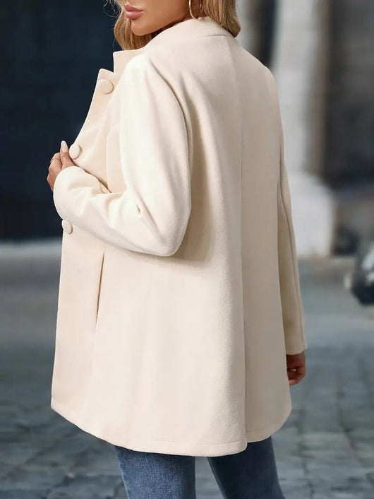 Marie | Damen Eleganter Stehkragen Women Coat Figurbetonter Blazer