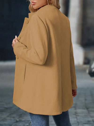 Marie | Damen Eleganter Stehkragen Women Coat Figurbetonter Blazer