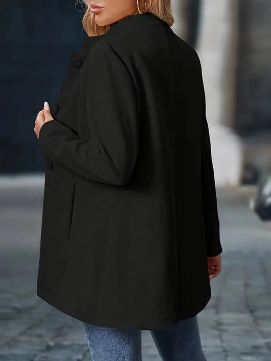 Marie | Damen Eleganter Stehkragen Women Coat Figurbetonter Blazer