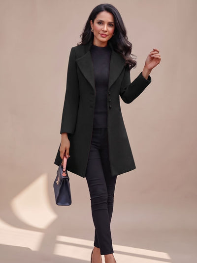 Hannah | Damen Eleganter Taillierter Trenchcoat mit Reverskragen