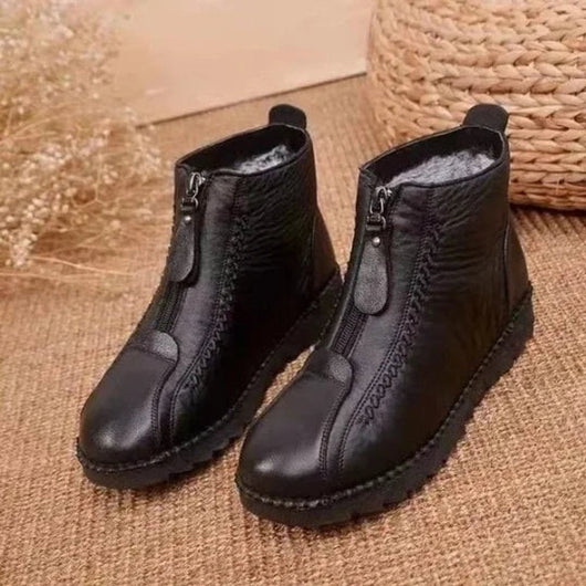 Frieda | Damen Gefütterte Rutschfeste Reißverschluss Ankle Boots