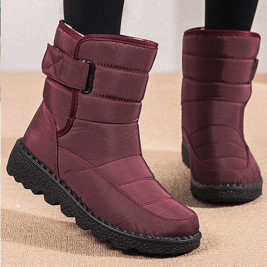 Marie | Damen Gefütterte Wasserdichte Rutschfeste Knee High Boots Thermostiefel