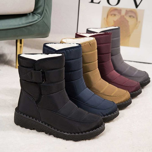 Marie | Damen Gefütterte Wasserdichte Rutschfeste Knee High Boots Thermostiefel