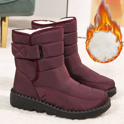 Marie | Damen Gefütterte Wasserdichte Rutschfeste Knee High Boots Thermostiefel