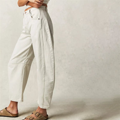 Elisabeth | Damen High-Waist Barrel-Leg Relaxed-Fit Jeans