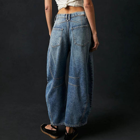 Elisabeth | Damen High-Waist Barrel-Leg Relaxed-Fit Jeans