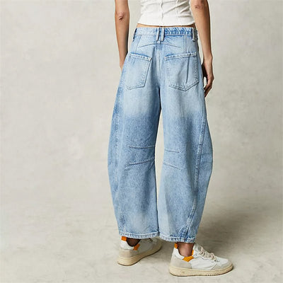 Elisabeth | Damen High-Waist Barrel-Leg Relaxed-Fit Jeans