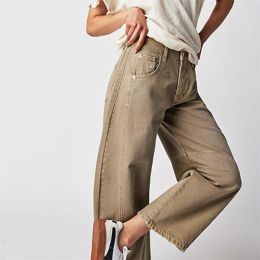 Elisabeth | Damen High-Waist Barrel-Leg Relaxed-Fit Jeans